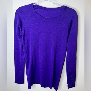 Purple Lululemon Swiftly Tech Long Sleeve 2.0